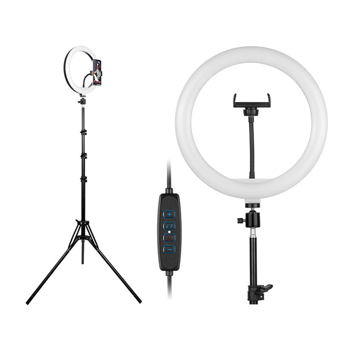 RING 30 cm TRACER ringlampe med stativ 210 cm
