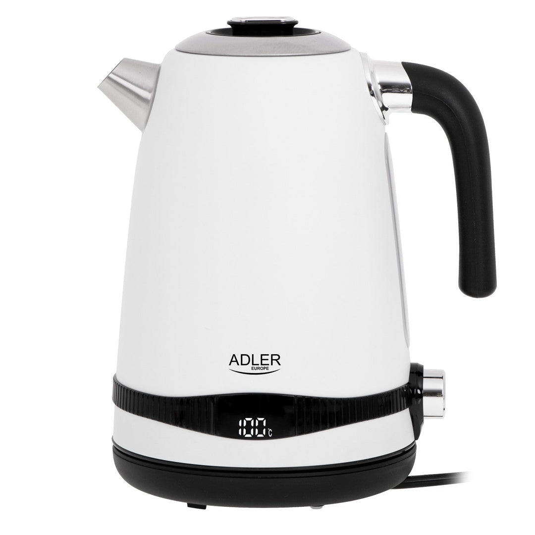 Adler elkedel, trådløs, LCD-display, 2200 W, 1,7 l, AD 1295w