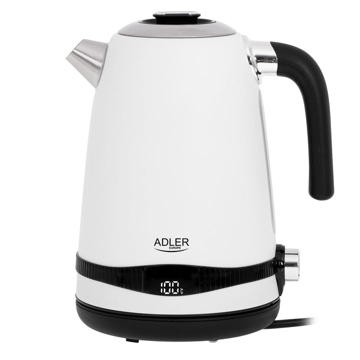 Adler elkedel, trådløs, LCD-display, 2200 W, 1,7 l, AD 1295w