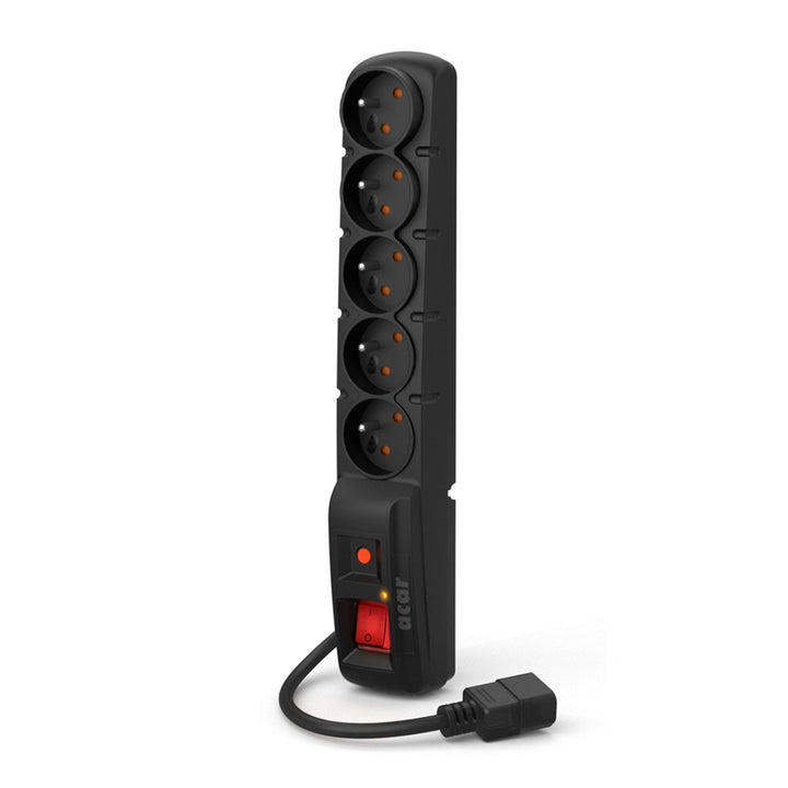 Acar overspændingsbeskyttelse, IEC-stik, sort, 2300 W, 5 m, F5 IEC