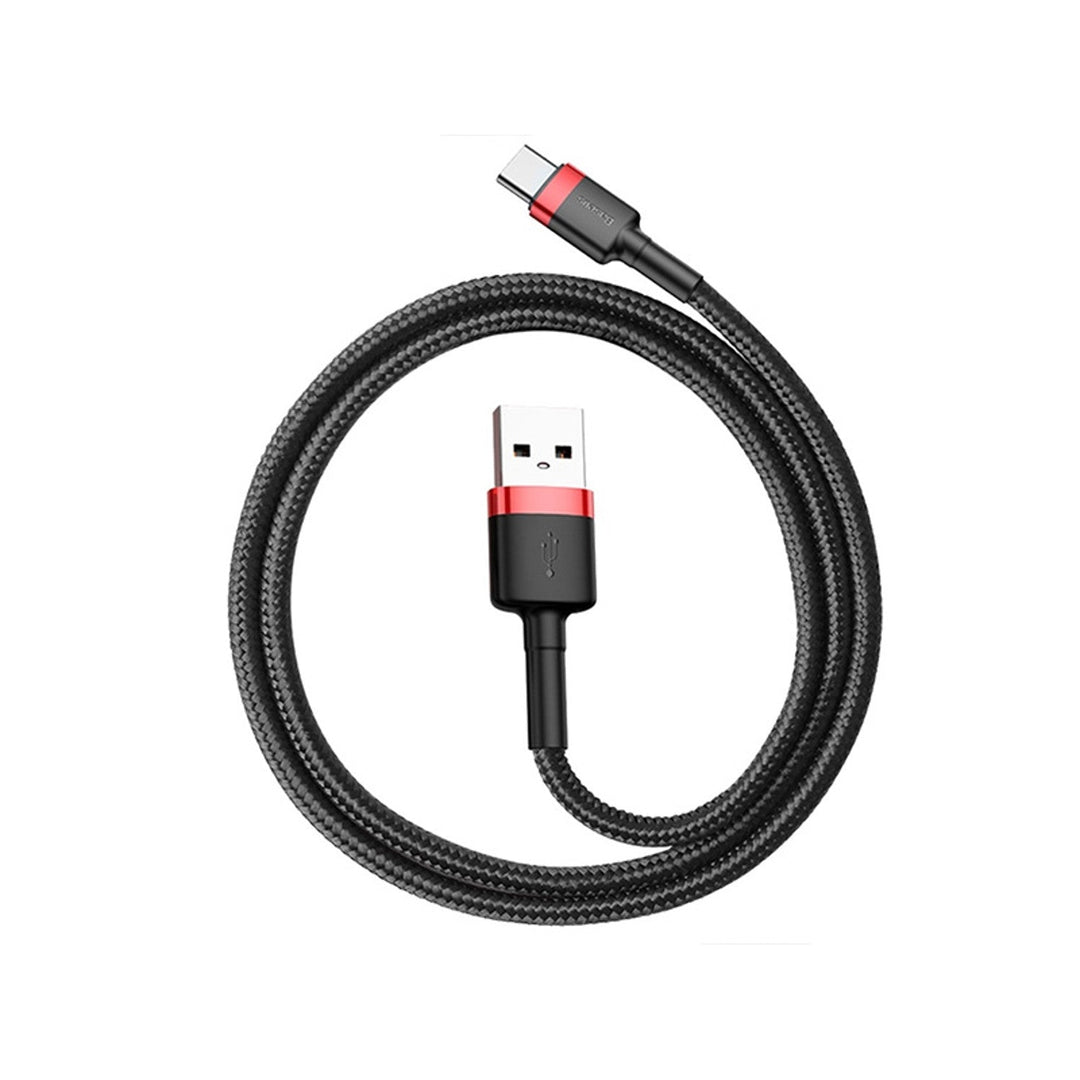 Baseus-kabel, USB type C, længde 50 cm, 3 A, sort, BASKBK46595