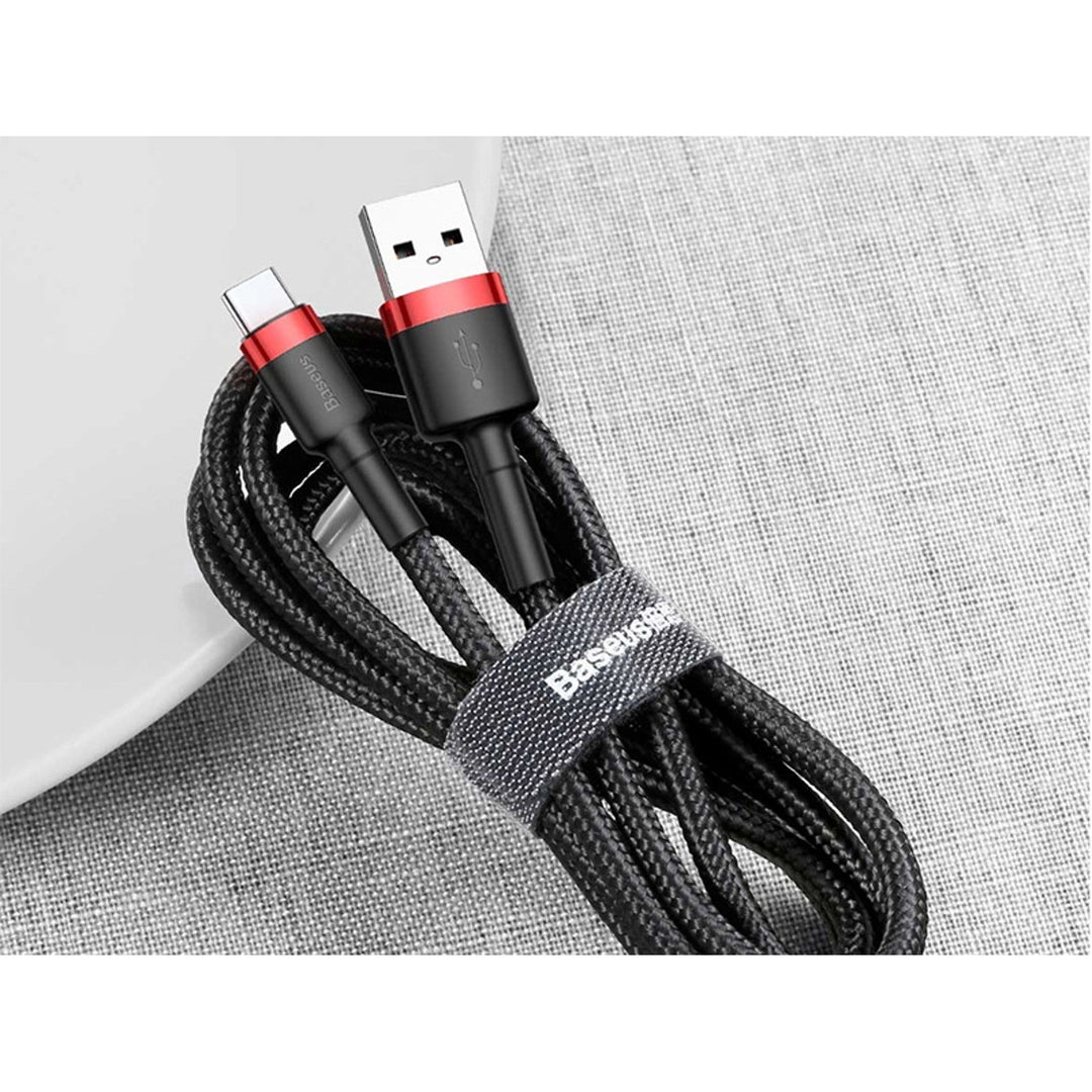 Baseus-kabel, USB type C, længde 50 cm, 3 A, sort, BASKBK46595