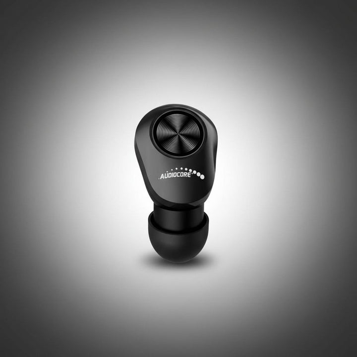 Audiocore TWS BT 5.1 øretelefoner med 300 mAh opladningsstation, 30 mAh øretelefoner, sort AC580