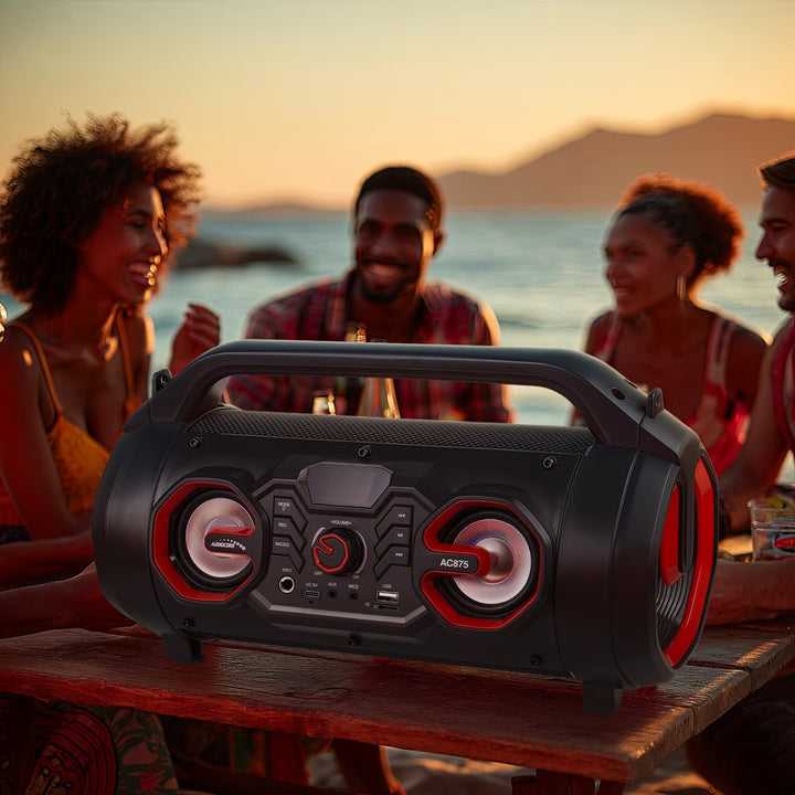 Audiocore bærbar bas-højttaler, Bluetooth 5.0, FM-radio, micro-kort, SDIPX4, 2000 mAh, AC875