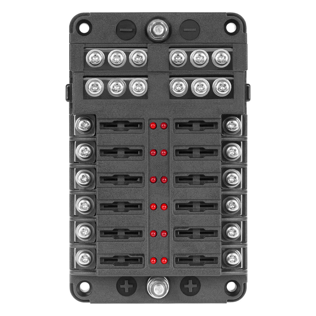 FB-12 sikringsboks med negativ skinne og LED