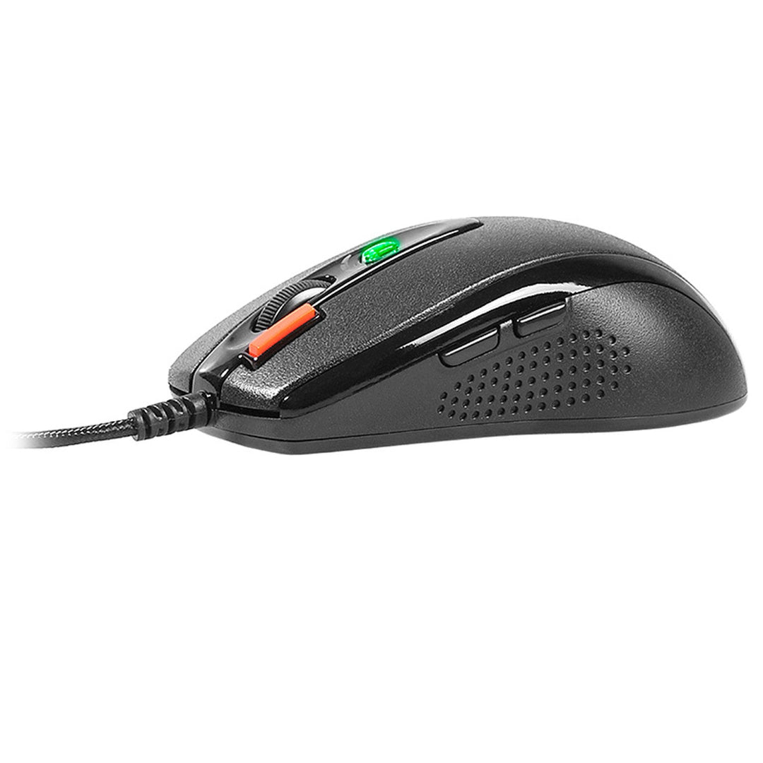 Mus + musemåtte-sæt fra A4Tech, 7 knapper, optisk sensor, USB, X-Game X-7120