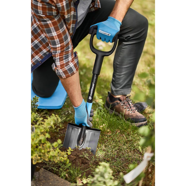 Cellfast kort spade, til arbejde i hård jord, længde 78 cm, borstål, CELLPRO
