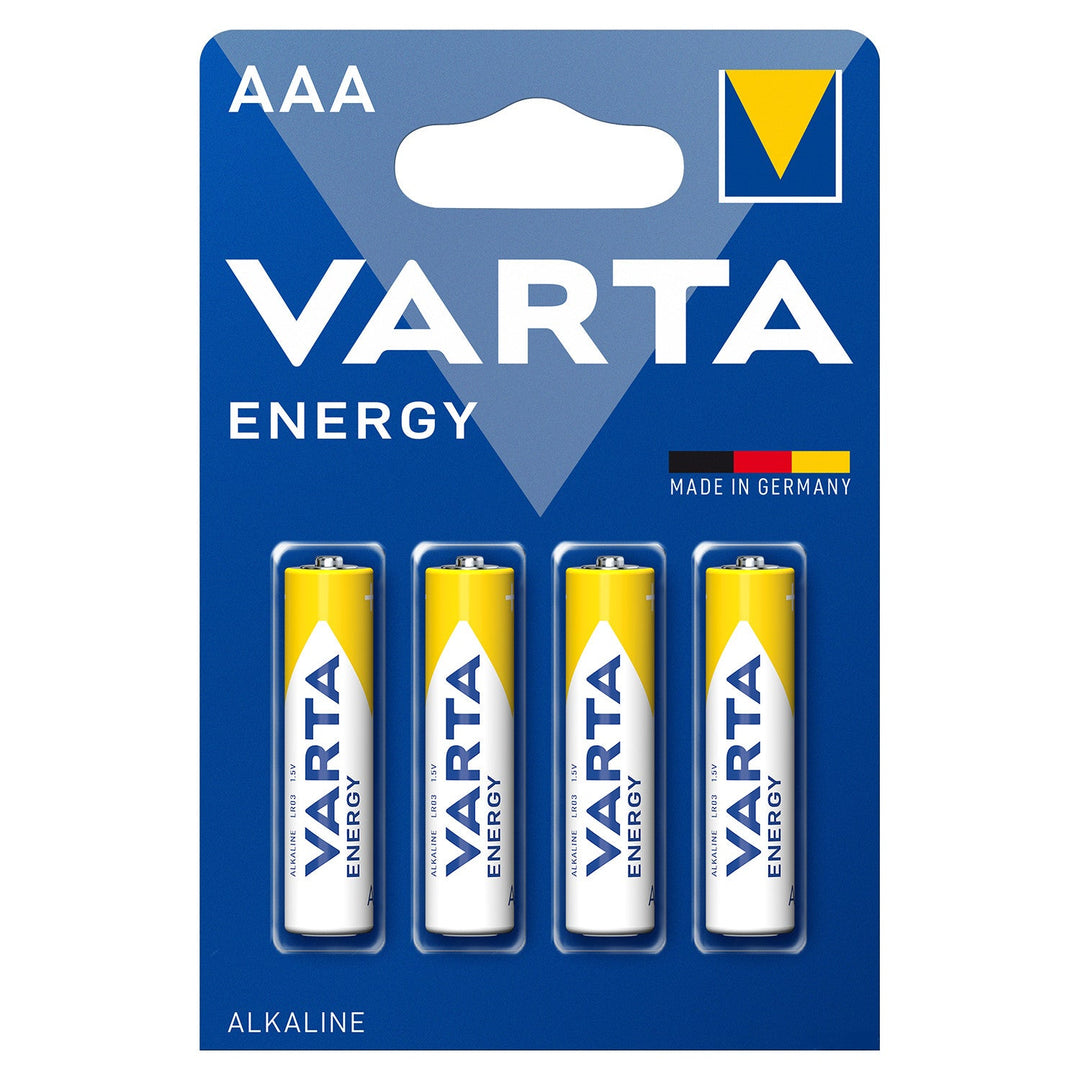 4 x R-03 LR03 AAA-batteri Value Pack 4103 Varta Energy