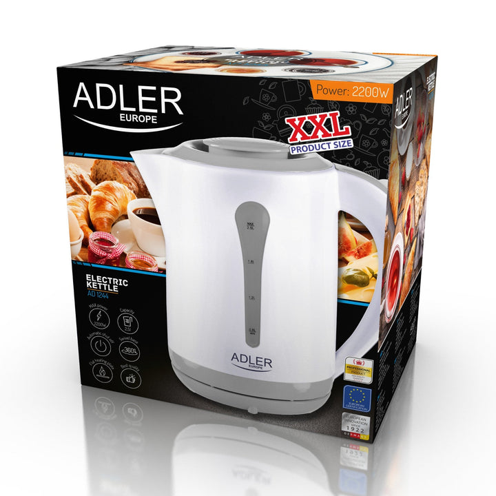 Stor elkedel XXL 2,5 l Adler AD 1244 effekt 2200 W