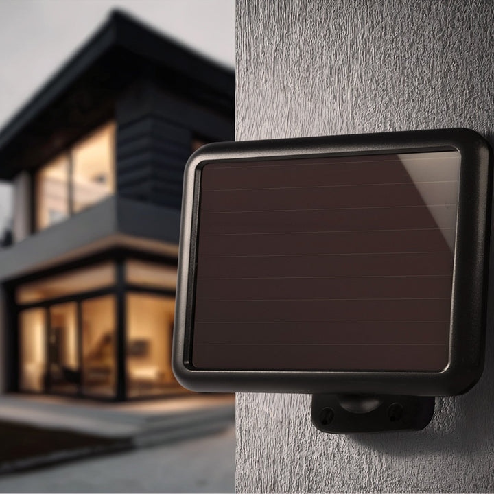 Solar LED-projektør med bevægelsessensor Maclean Energy IP44, 6W, 360lm, 6000K kold hvid, Li-ion-batteri 2400 mAh, 5,5V DC MCE442