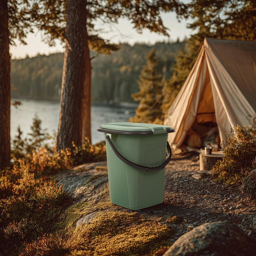 GreenBlue GB320GG grøn-grå rejsetoilet
