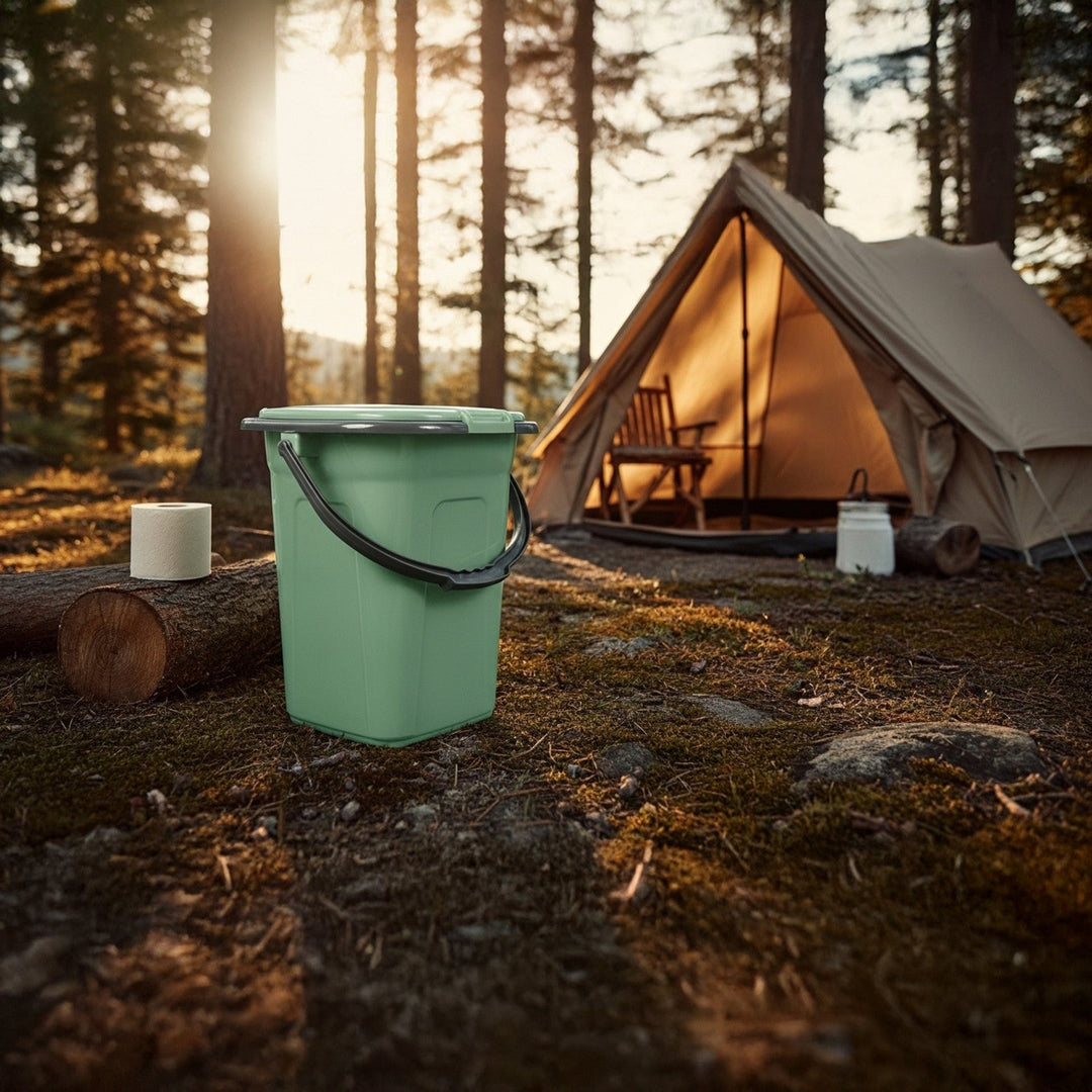 GreenBlue GB320GG grøn-grå rejsetoilet