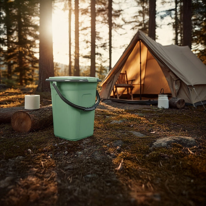 GreenBlue GB320GG grøn-grå rejsetoilet