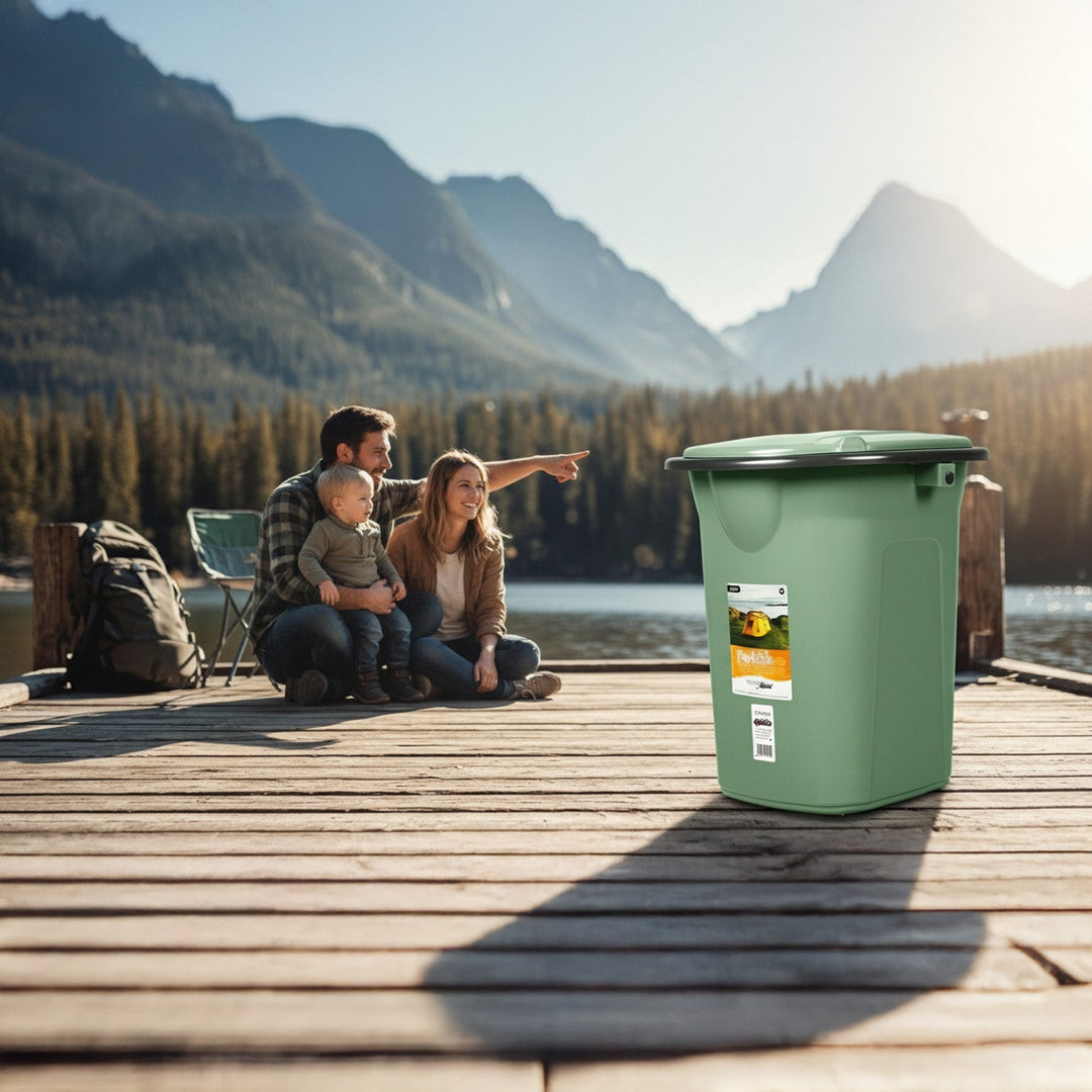 GreenBlue GB320GG grøn-grå rejsetoilet