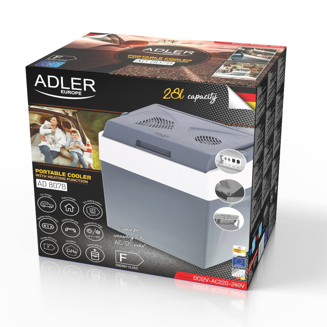 Adler AD 8078 28 L køletaske med køle- og opvarmningsfunktion
