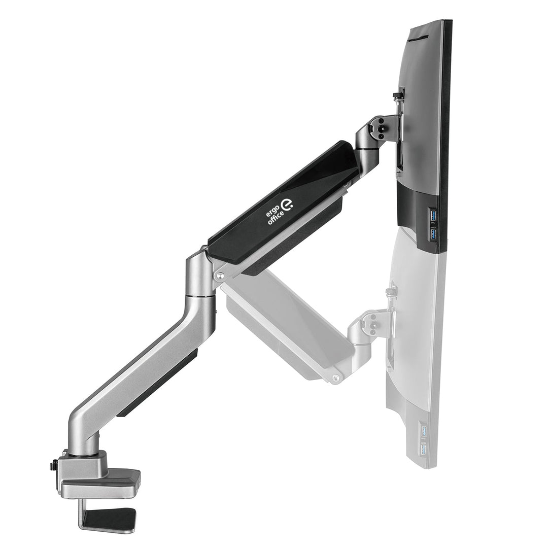 Ergo Office universal bordholder til skærm, gasfjeder 17"-35" 15 kg, VESA 75x75 / 100x100, ER-445