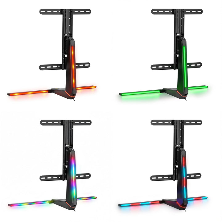 Gaming-monitorholder NanoRS, højdejustering, RGB LED, 32-55", maks. VESA 400x400, maks. 40 kg, RS167