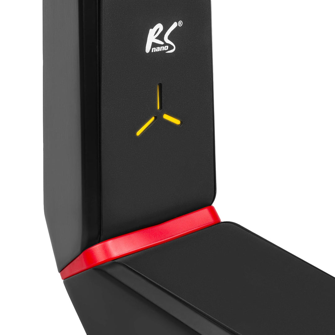 Gaming-monitorholder NanoRS, højdejustering, RGB LED, 32-55", maks. VESA 400x400, maks. 40 kg, RS167