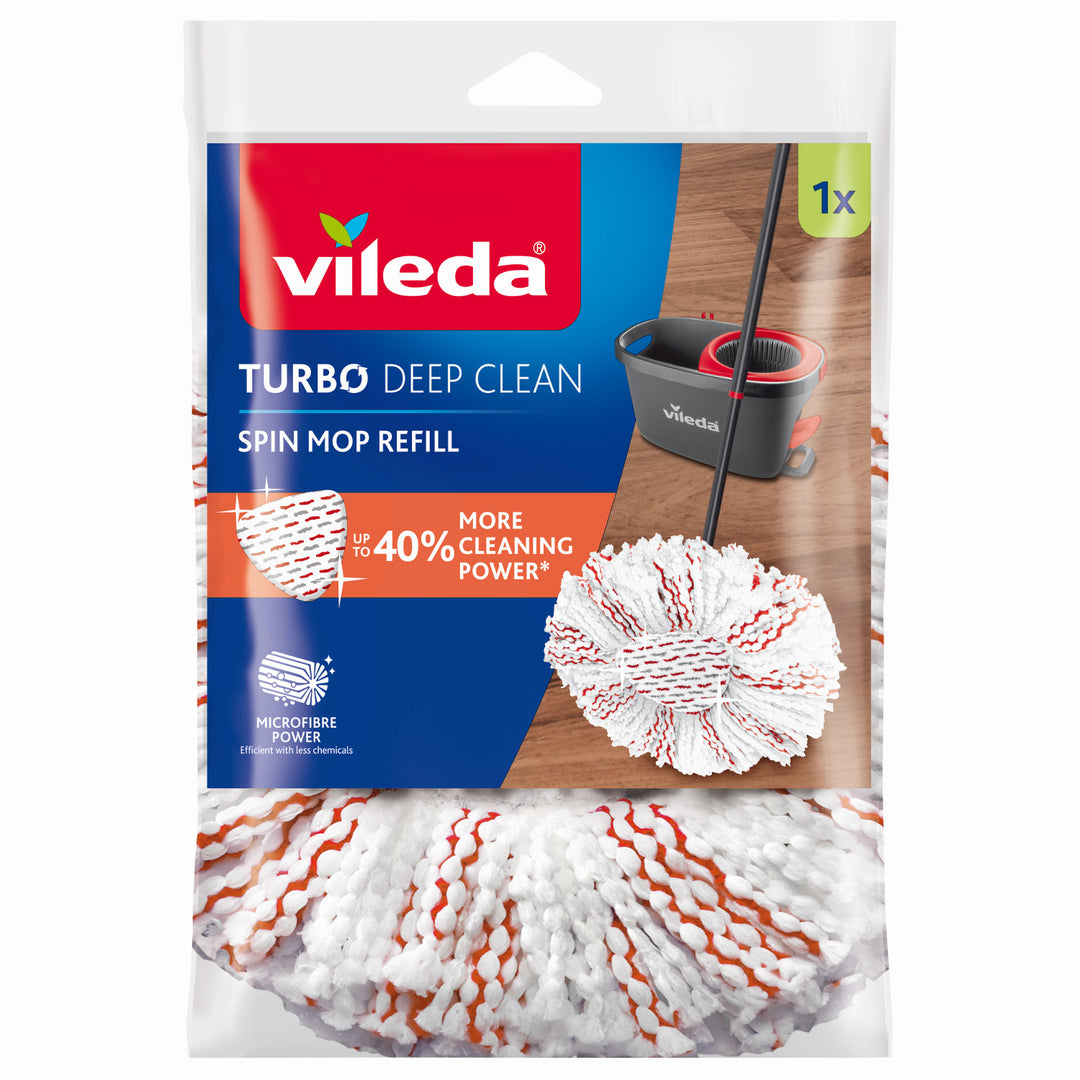 Vileda Turbo Deep Clean-moppeindsats i mikrofiber