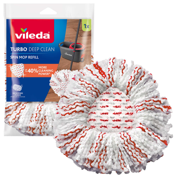 Vileda Turbo Deep Clean-moppeindsats i mikrofiber