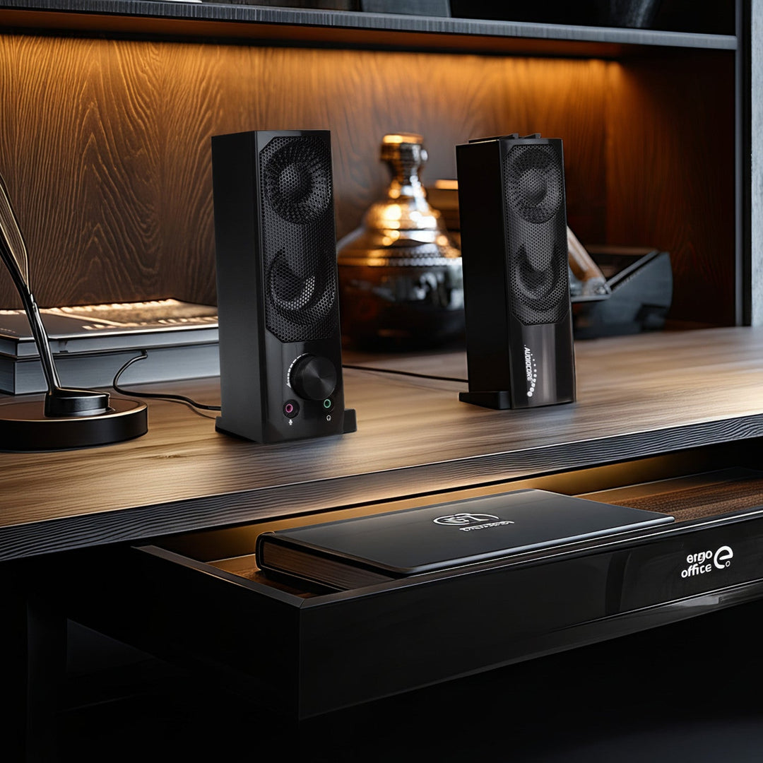 Audiocore 3Wx2 computerhøjttalere, LED, USB 5v, line-in, AC955