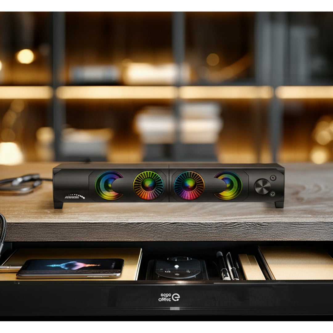 Audiocore 3Wx2 computerhøjttalere, LED, USB 5v, line-in, AC955