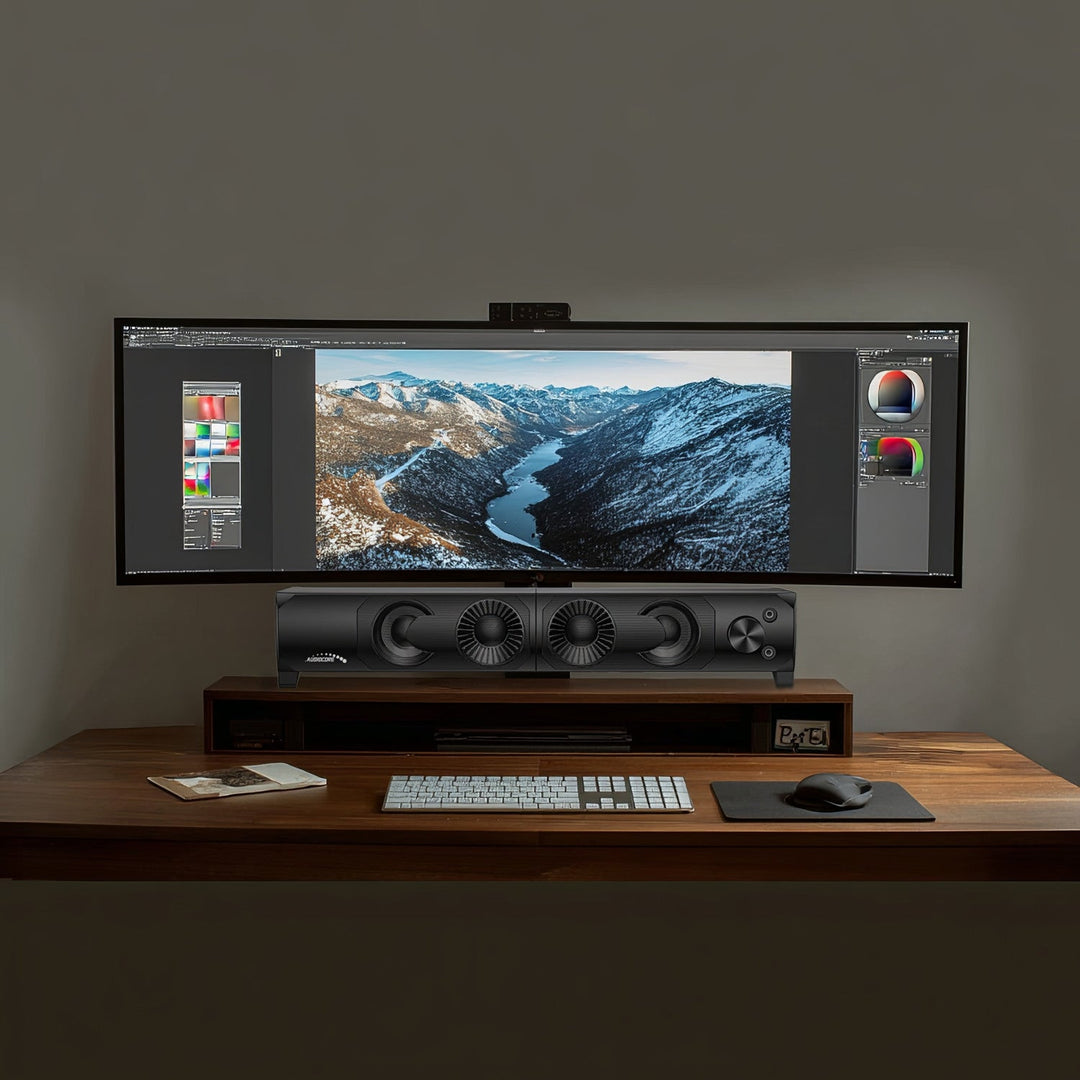 Audiocore 3Wx2 computerhøjttalere, LED, USB 5v, line-in, AC955