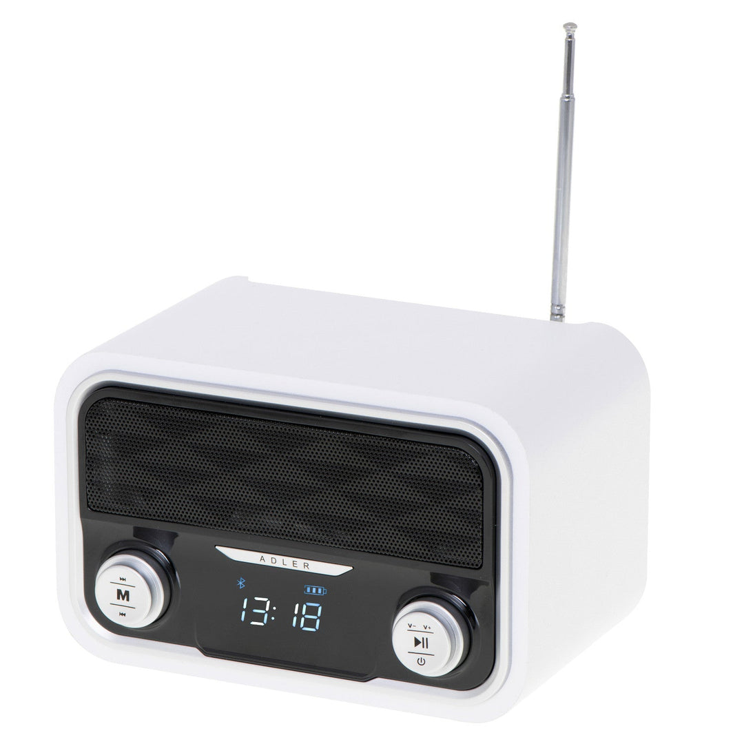 FM-radio Bluetooth 1800 mAh SD USB MP3 AUX LCD Adler AD 1185