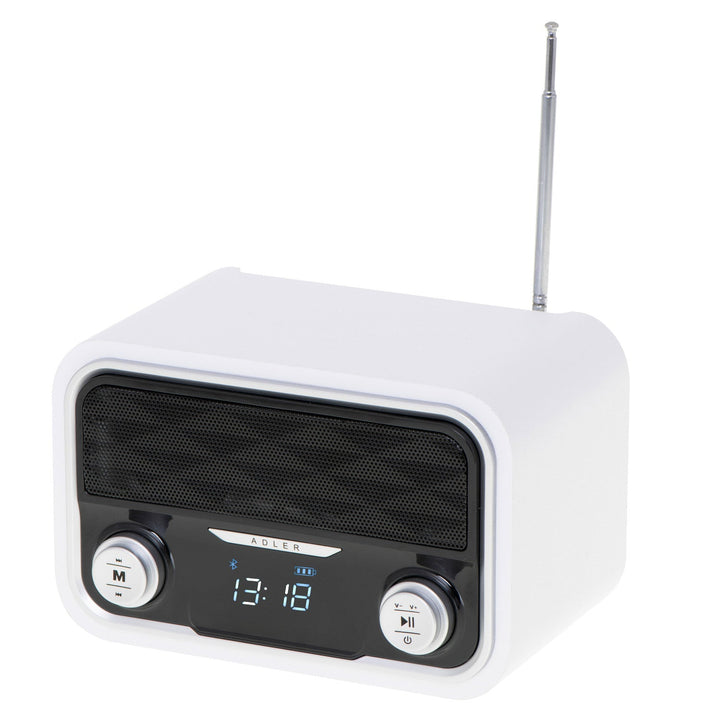 FM-radio Bluetooth 1800 mAh SD USB MP3 AUX LCD Adler AD 1185