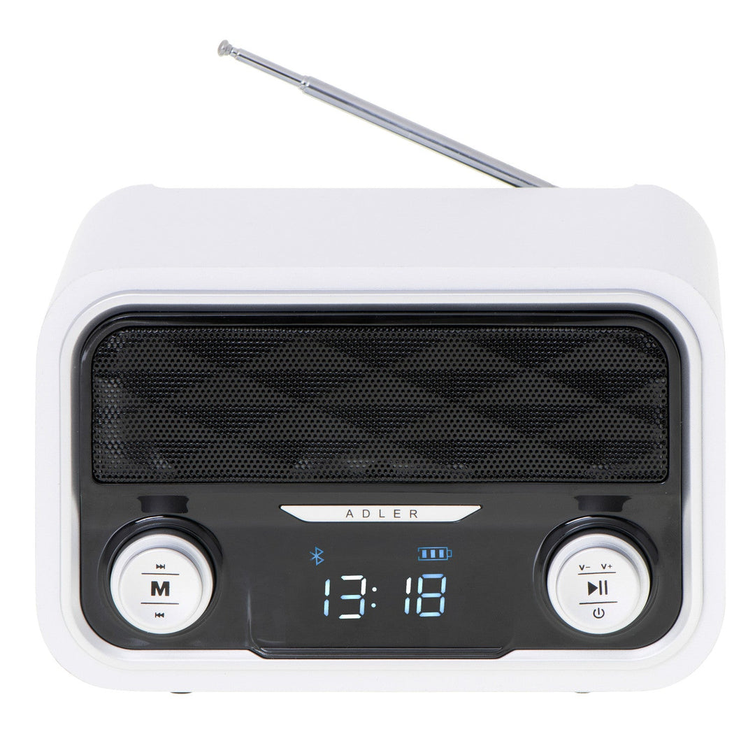 FM-radio Bluetooth 1800 mAh SD USB MP3 AUX LCD Adler AD 1185