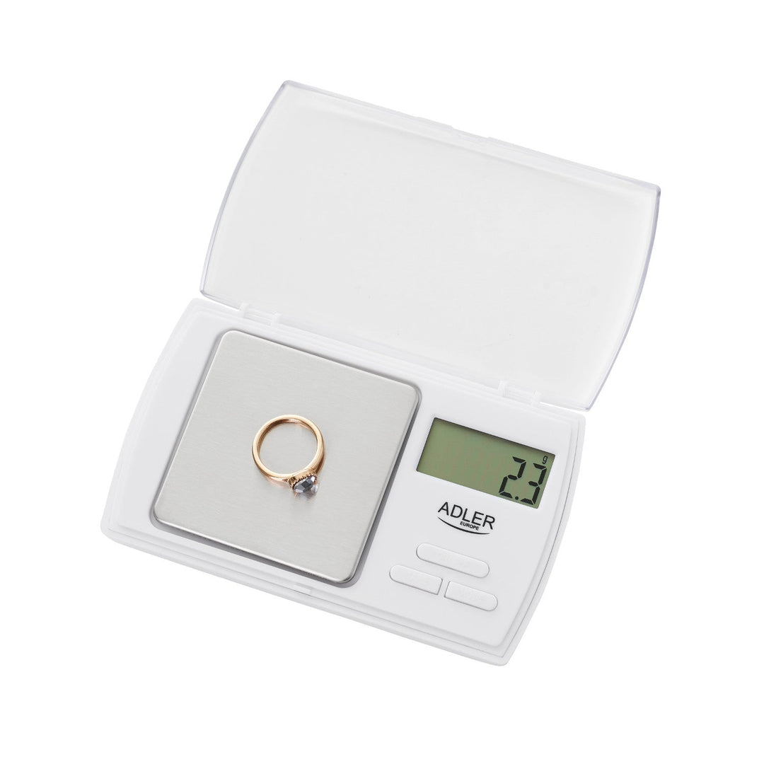 Adler AD 3161 præcisionsvægt med letlæseligt LCD-display