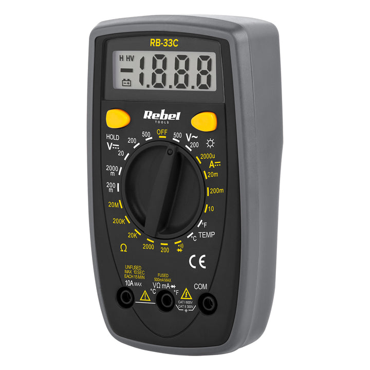 Præcist digitalt universalmåleinstrument Rebel RB-33C