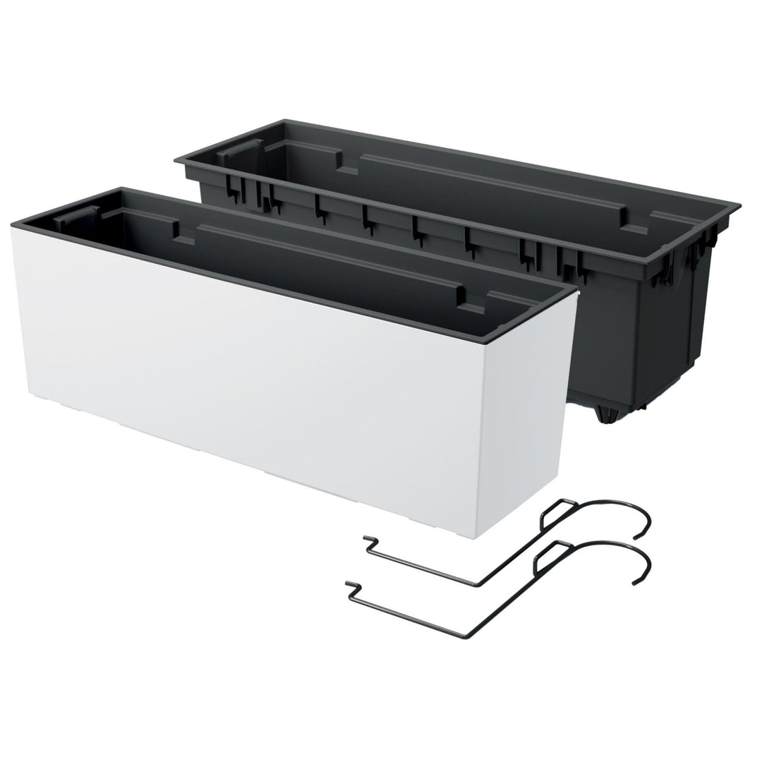 Kasse med kroge og indsats Prosperplast Urbi Case W mat – farve hvid