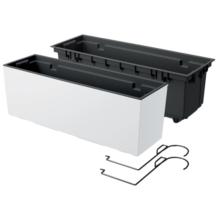 Kasse med kroge og indsats Prosperplast Urbi Case W mat – farve hvid