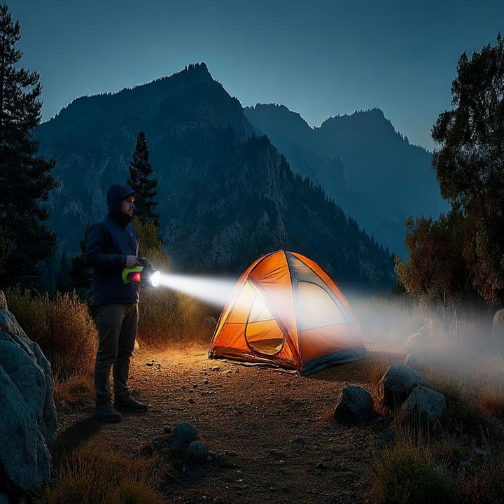 Maclean 3-i-1 LED-lommelygte, powerbank-funktion, 3 lysindstillinger, 5W XM-L-T6, kold hvid 6500K, 3,7V 3x18650, 4500mAh, MCE345