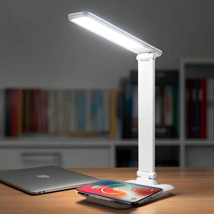 Maclean LED-bordlampe, maks. 9 W, 220-240 V AC, farveændring, dæmpbar, trådløs oplader, 450 lm, MCE616 W