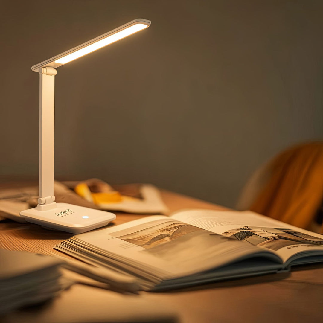 Maclean LED-bordlampe, maks. 9 W, 220-240 V AC, farveændring, dæmpbar, trådløs oplader, 450 lm, MCE616 W