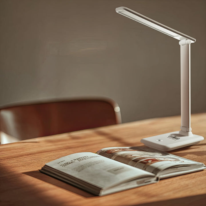 Maclean LED-bordlampe, maks. 9 W, 220-240 V AC, farveændring, dæmpbar, trådløs oplader, 450 lm, MCE616 W
