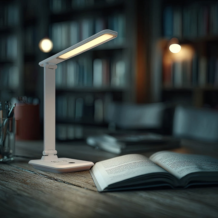 Maclean LED-bordlampe, maks. 9 W, 220-240 V AC, farveændring, dæmpbar, trådløs oplader, 450 lm, MCE616 W