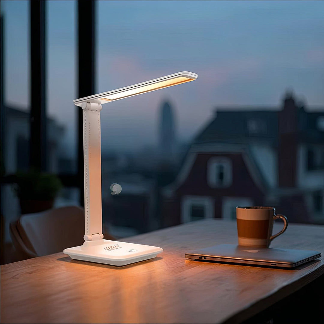 Maclean LED-bordlampe, maks. 9 W, 220-240 V AC, farveændring, dæmpbar, trådløs oplader, 450 lm, MCE616 W