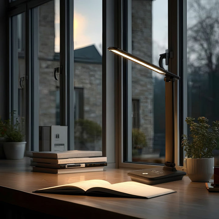 Maclean LED-bordlampe, maks. 9 W, 220-240 V AC, farveændring, dæmpbar, sikker oplader, 450 lm, MCE616 B