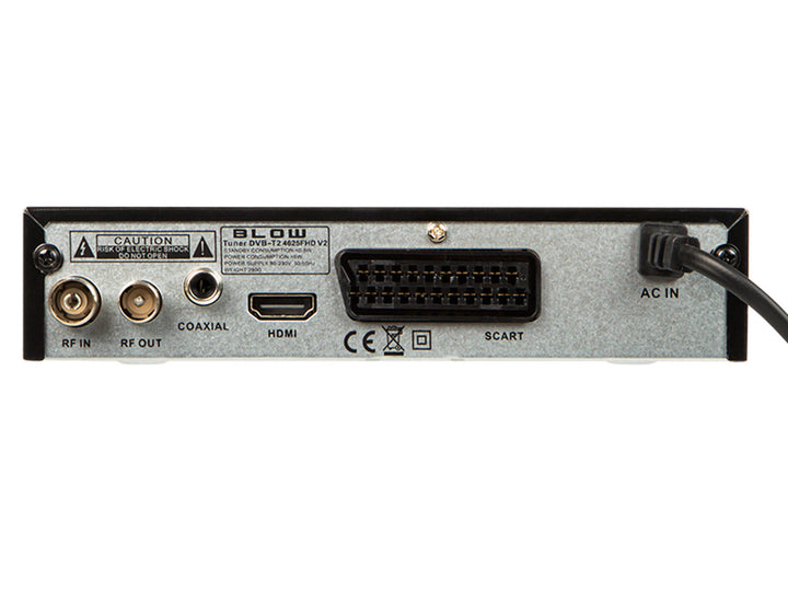 DVB-T/T2-tuner 4625FHD H.265 Blow, perfekt til modtagelse af DVB T2-signaler