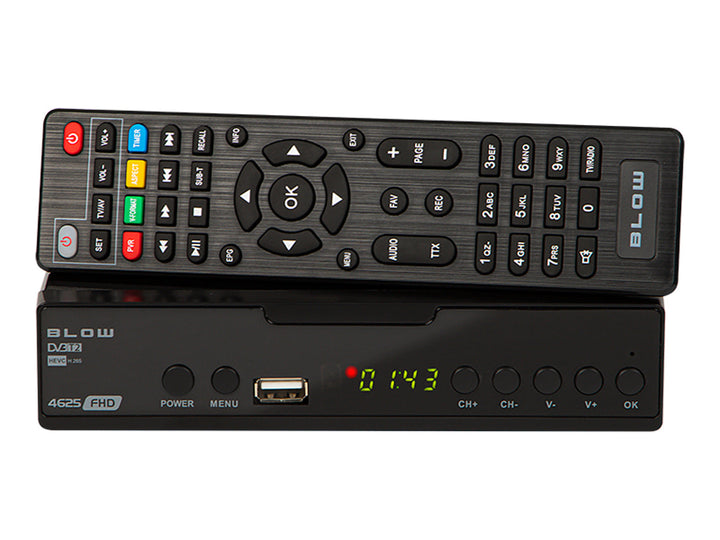 DVB-T/T2-tuner 4625FHD H.265 Blow, perfekt til modtagelse af DVB T2-signaler