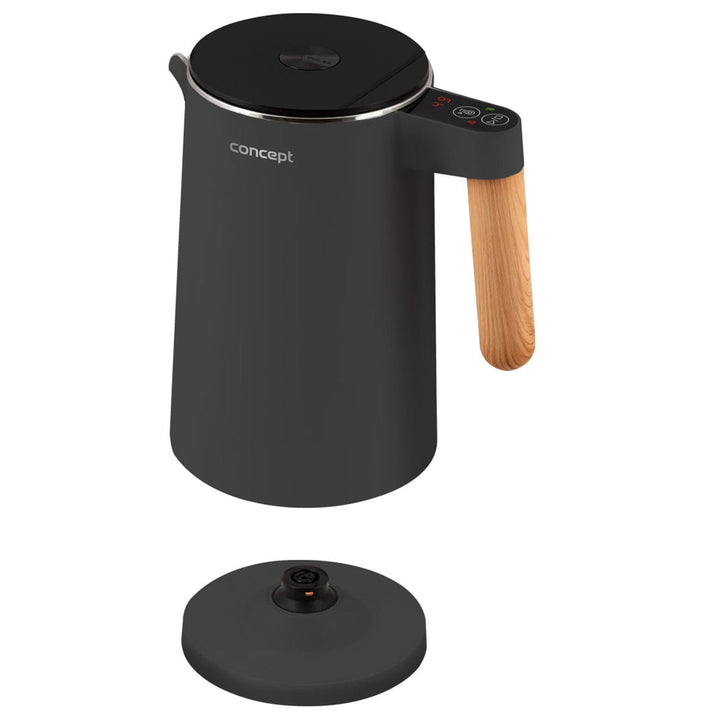 1,5 l elkedel med temperaturregulering Concept RK3302 antracit