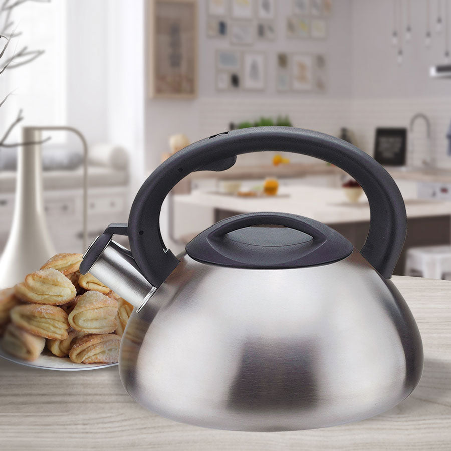 Vandkedel med fløjte, rustfrit stål, satineret kabinet