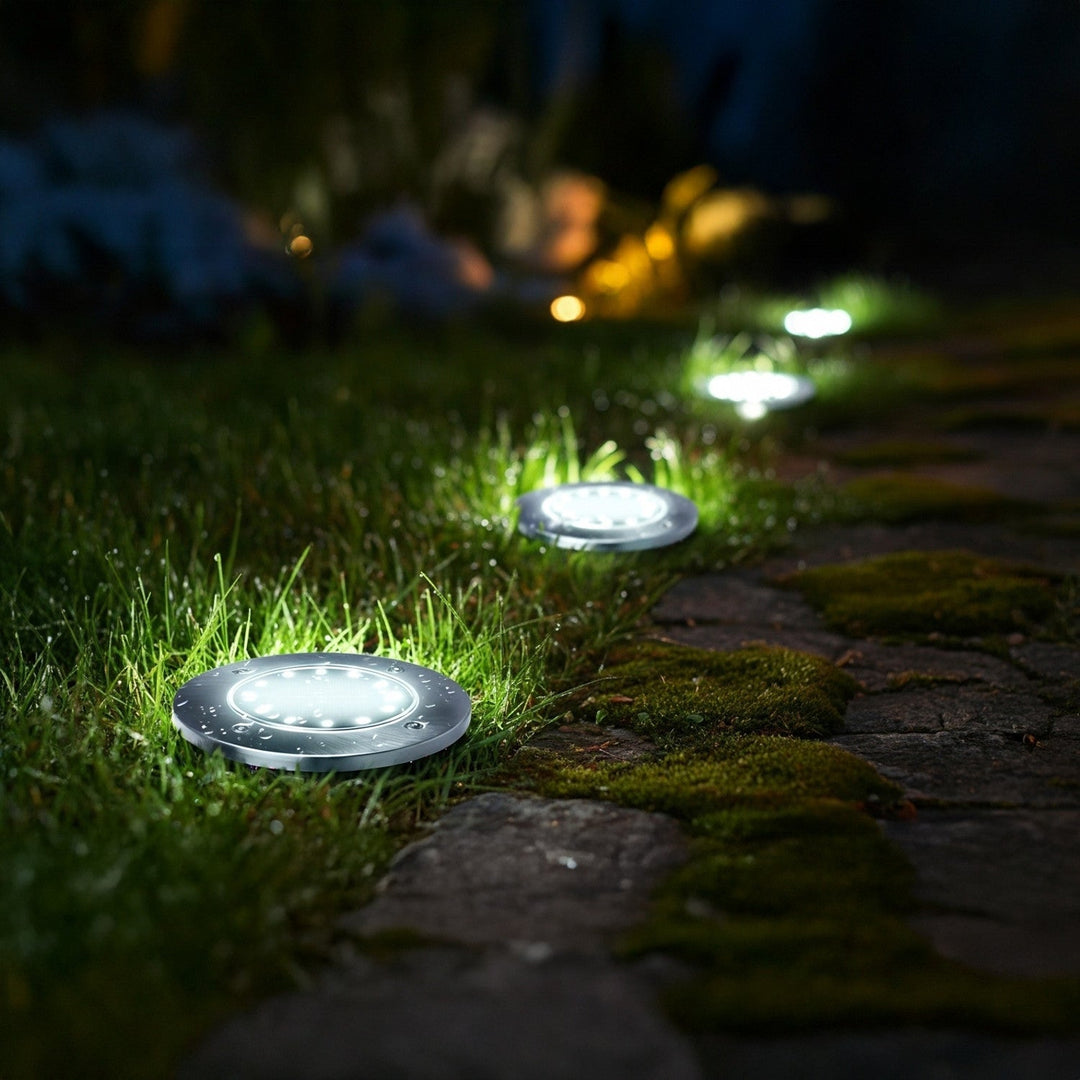 Maclean IP44 solcellelampe til haven, 12 LED SMD, 4000K, Ni-MH 600 mAh, 0,7W, MCE318