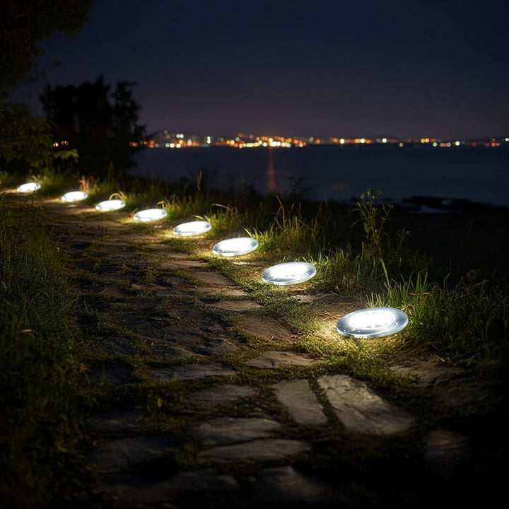 Maclean IP44 solcellelampe til haven, 12 LED SMD, 4000K, Ni-MH 600 mAh, 0,7W, MCE318