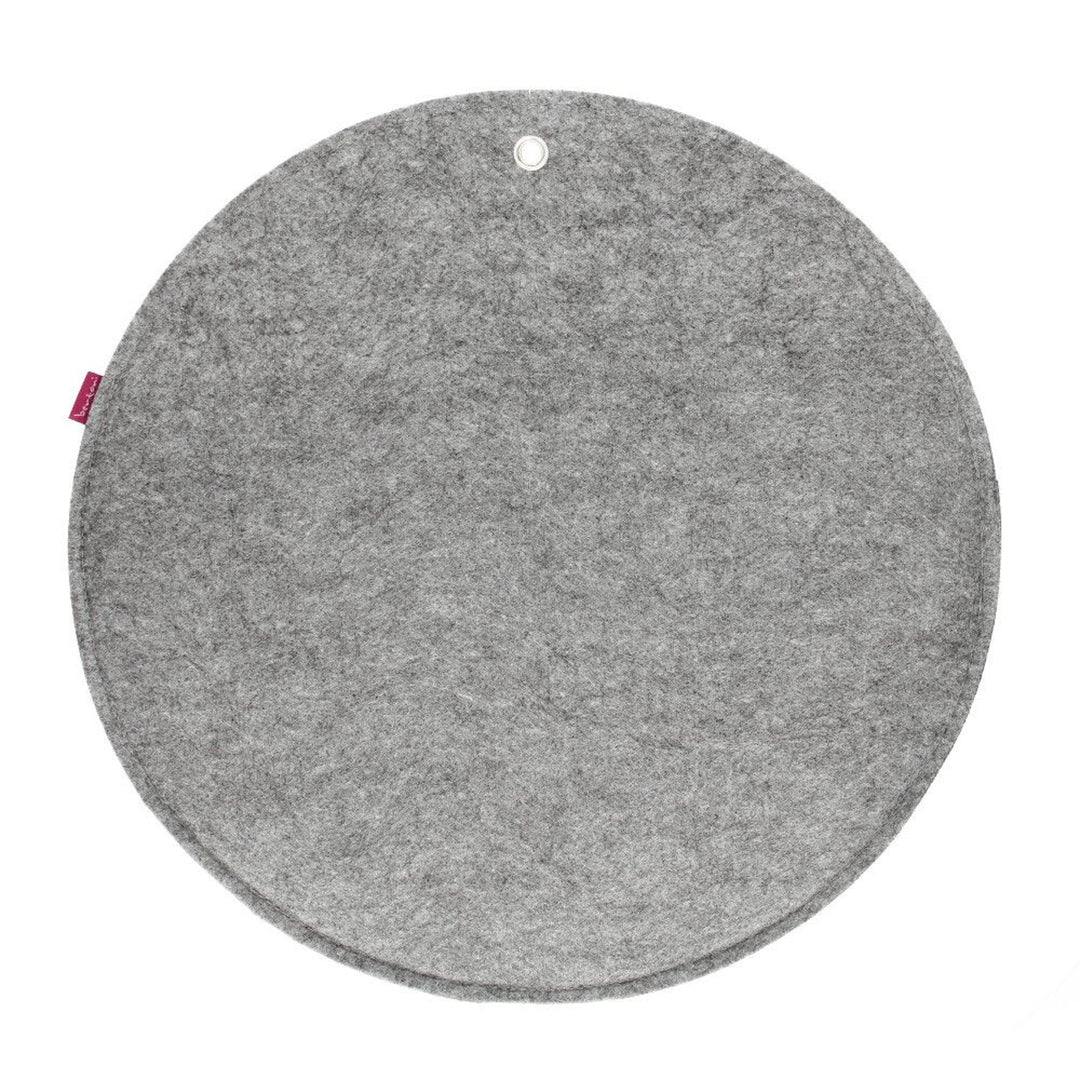 Bertoni vægorganizer i filt, cirkel XL, diameter 45 cm – grå, 4 lommer