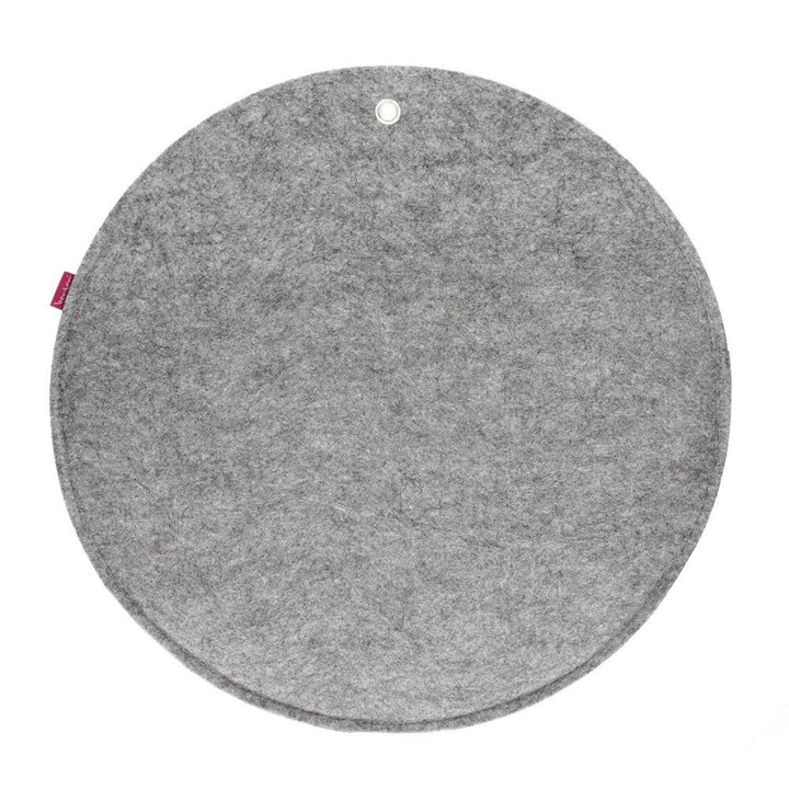 Bertoni vægorganizer i filt, cirkel XL, diameter 45 cm – grå, 4 lommer