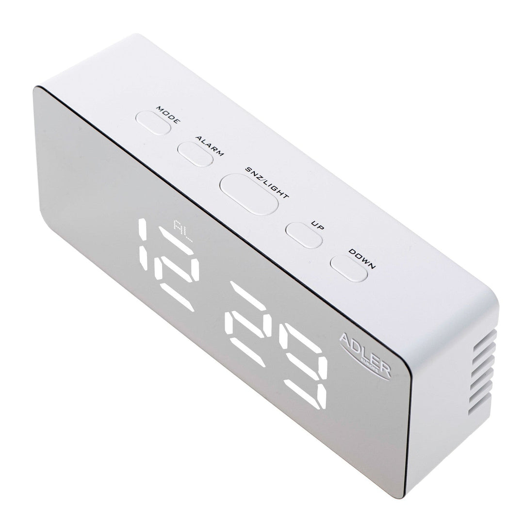 Vækkeur med LED-display og termometer Adler AD 1189 W